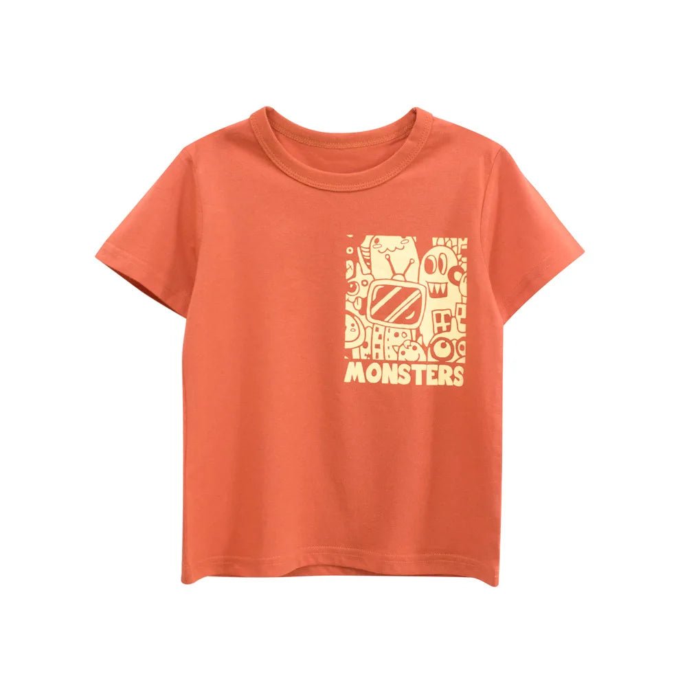 2025 Children Cartoon T-Shirts Cute Clothes for Boy 100% Cotton Bear Dinosaur Kids Girls Short Sleeve Casual Sport Top Tees