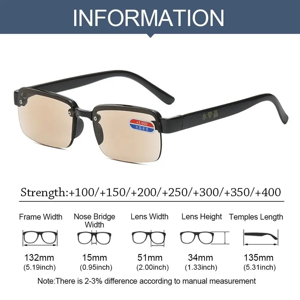 Reading Glasses Men HD Presbyopia Glasses Fashion Eyeglasses +1.0 To +4.0 Retro Glasses for Men