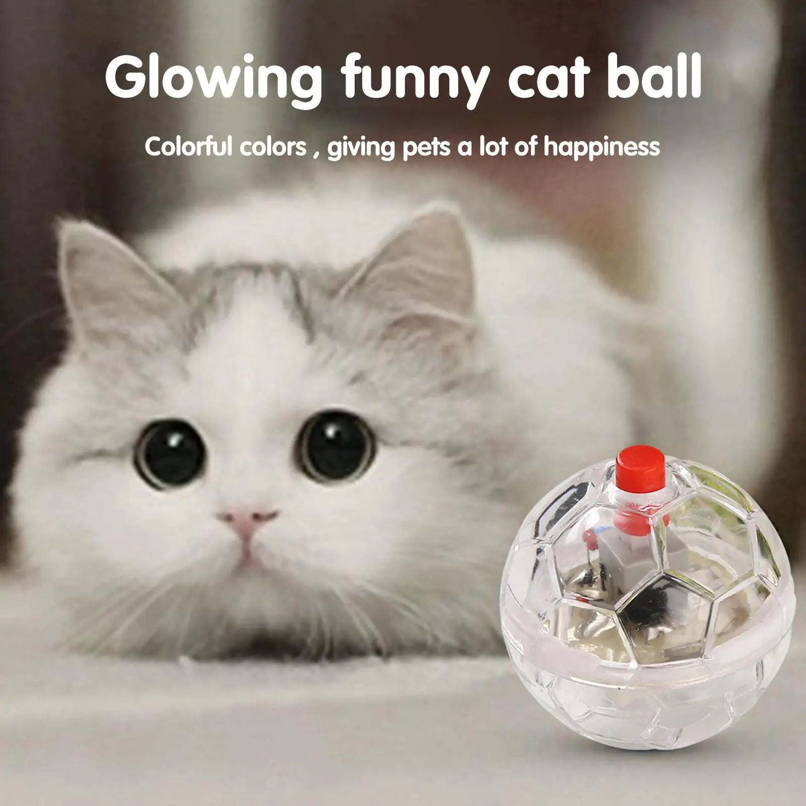 Balles LED Interactives pour Chat – S’allument au Mouvement | Lot de 1 ou 3 pcs
