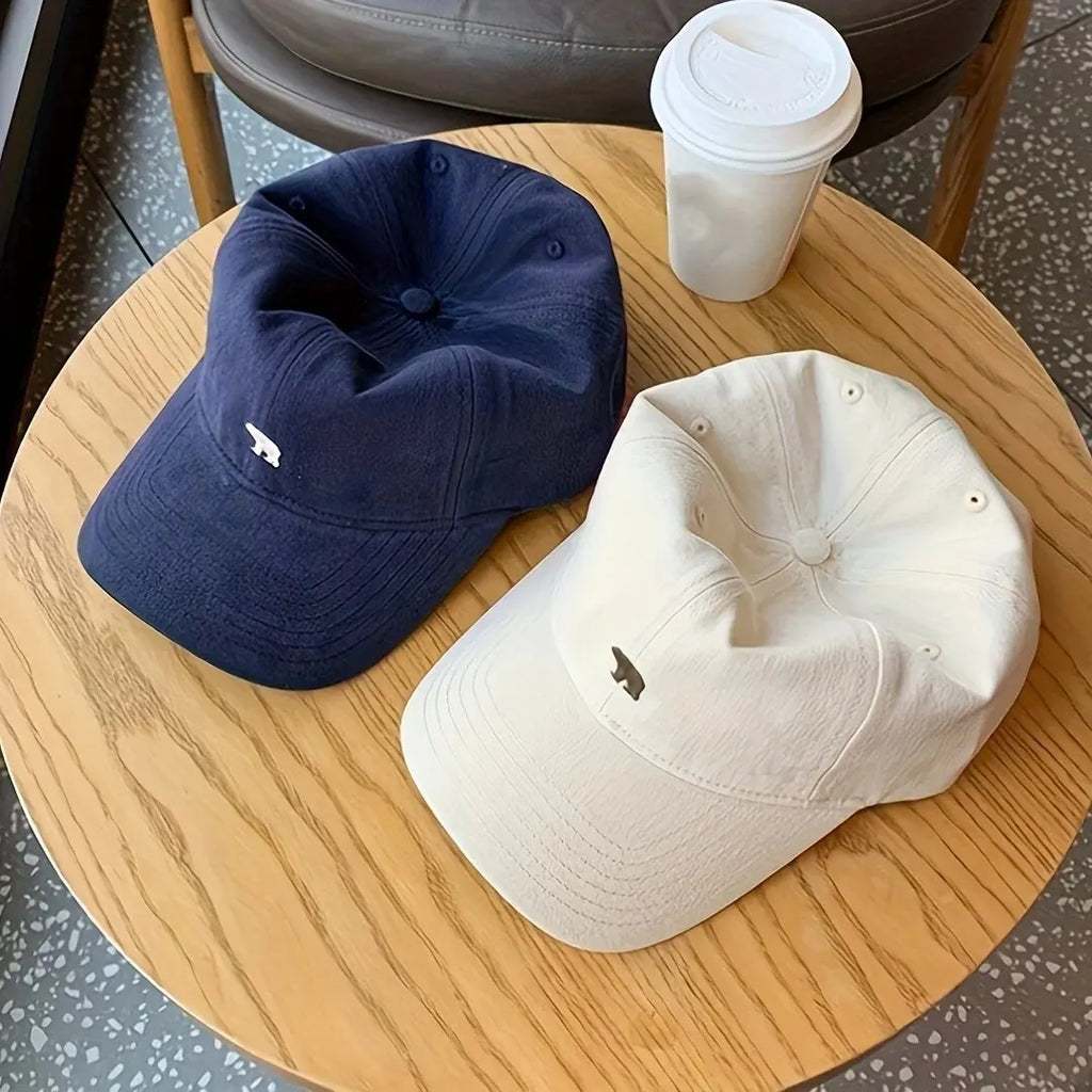 Casquette Baseball Ours Brodé – Protection Solaire, Respirante & Réglable, Unisexe