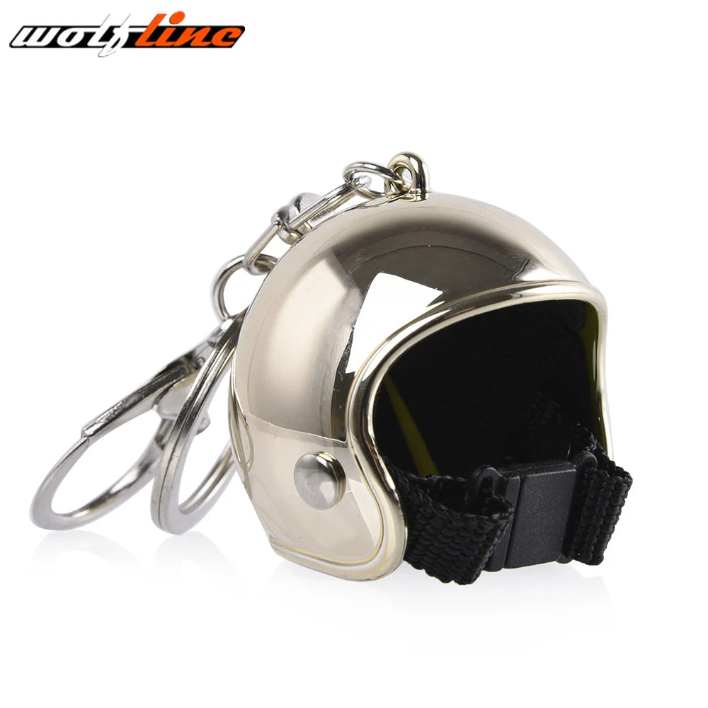 WOLFLINE Motorcycle Key Chain Helmet Keyring Motorbike Universal Accessories For Kawasaki Yamaha BMW Honda Benelli Harley Ducati