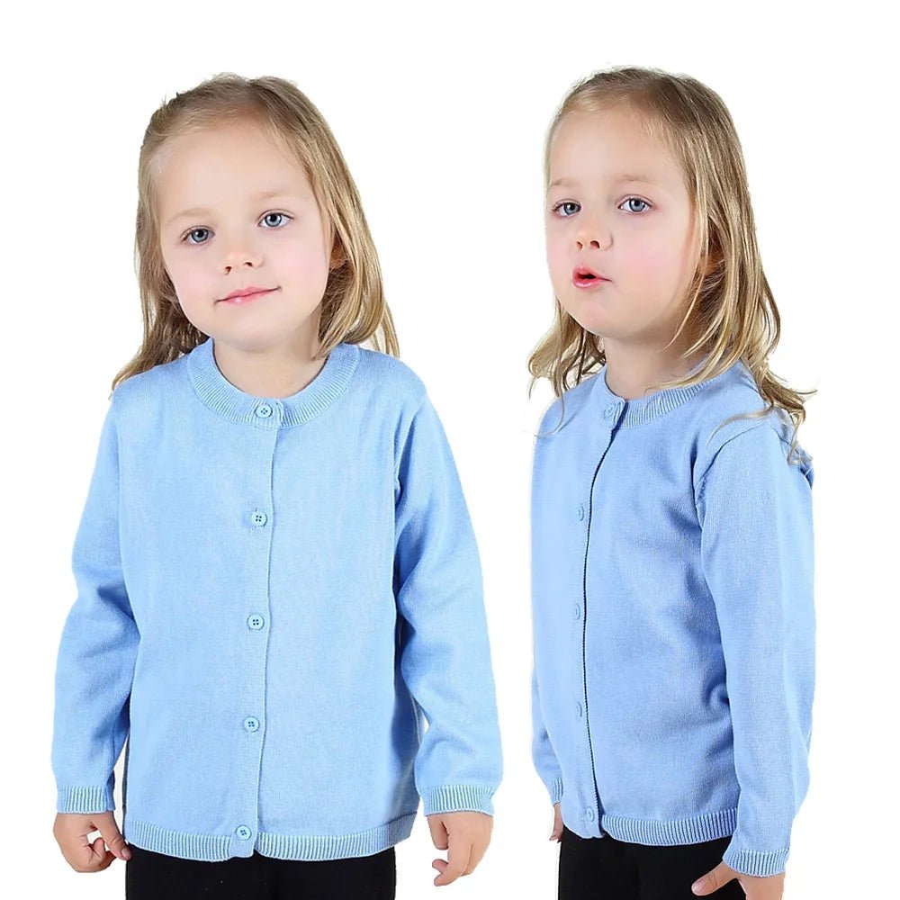 1-9Years Solid Color Baby Cardigan Boy Girl Newborn 9 to 12 18 Months Cotton Unisex Kids Knitted Cardigans Coat Children Clothes