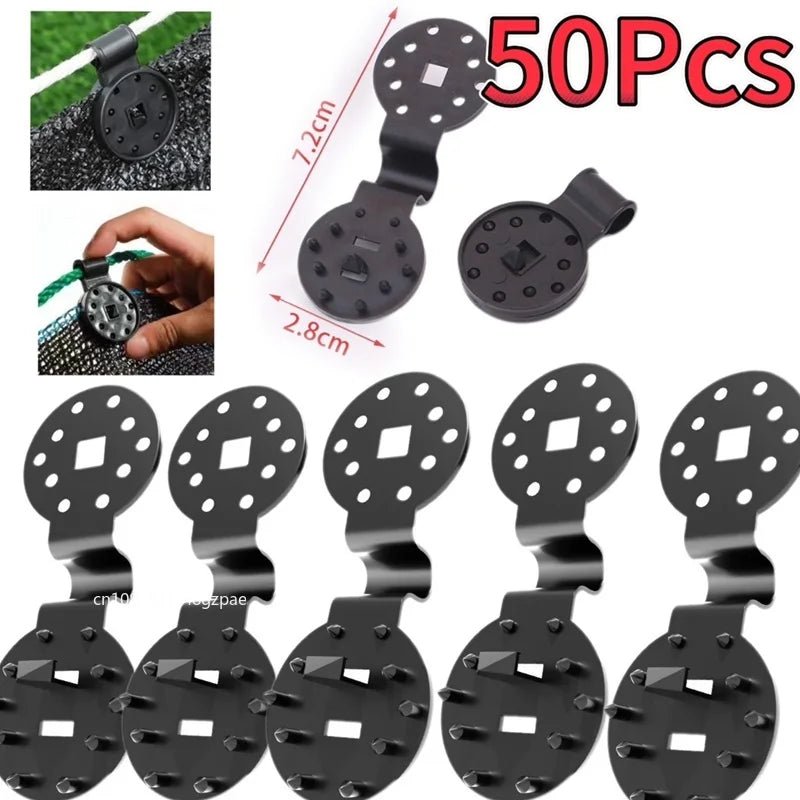 Pinces Plastique pour Filet d'Ombrage & Auvent – Lot de 5 à 100 pcs | Jardin & Camping