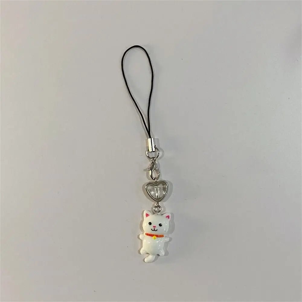Pendentif Chat Porte-Clé Téléphone & Sac – Charm Anti-Perte Y2K Unisexe