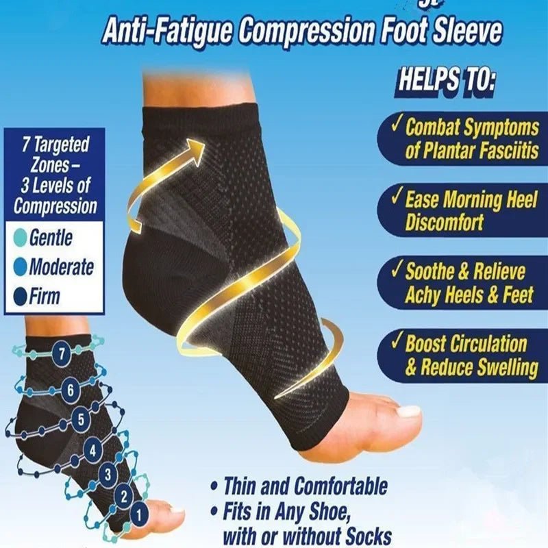 1 pair Neuropathy socks, Ankle brace Socks and Tendonitis compression socks For Pain Relief, Ankle compression sleeve for swelling
