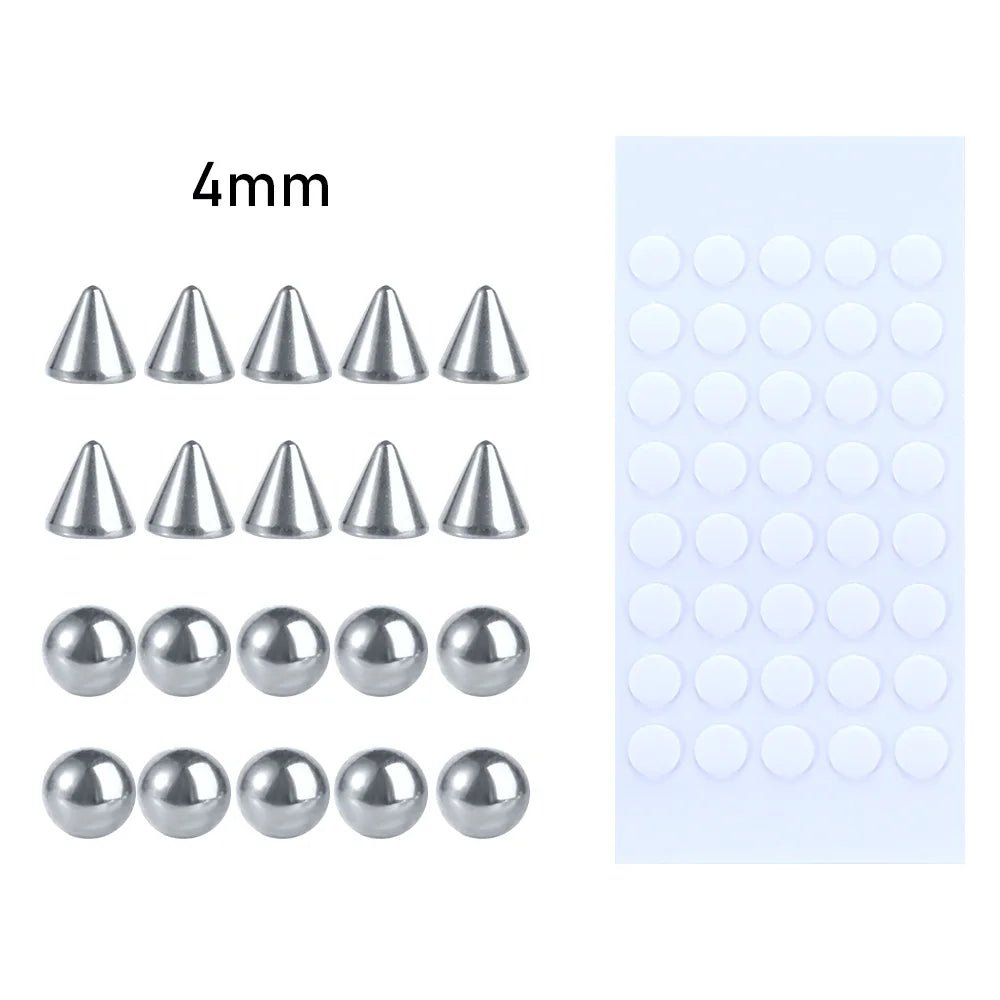 Set 10 Faux Piercings Autocollants – Nez, Lèvres, Sourcils | Bijou Corps Sans Percement