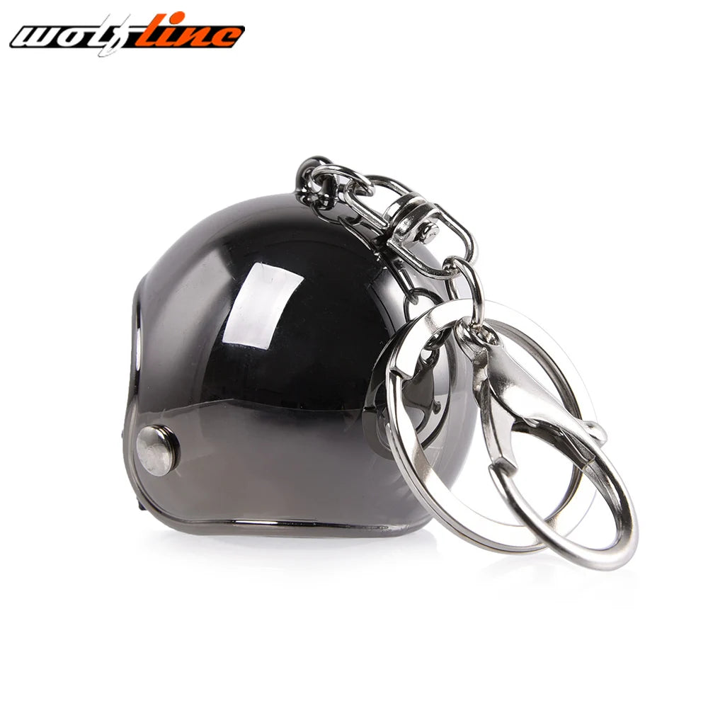 WOLFLINE Motorcycle Key Chain Helmet Keyring Motorbike Universal Accessories For Kawasaki Yamaha BMW Honda Benelli Harley Ducati