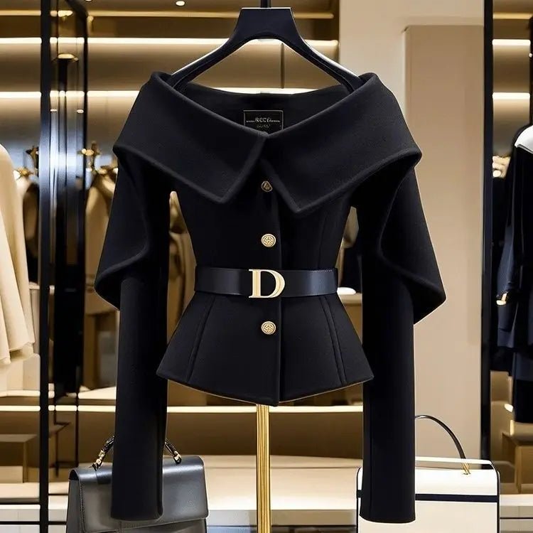Chic Casual Short Jacket Women's Outwear 2026 Autumn Winter New High-End Slim Single-Breasted Small  Style Coat Top