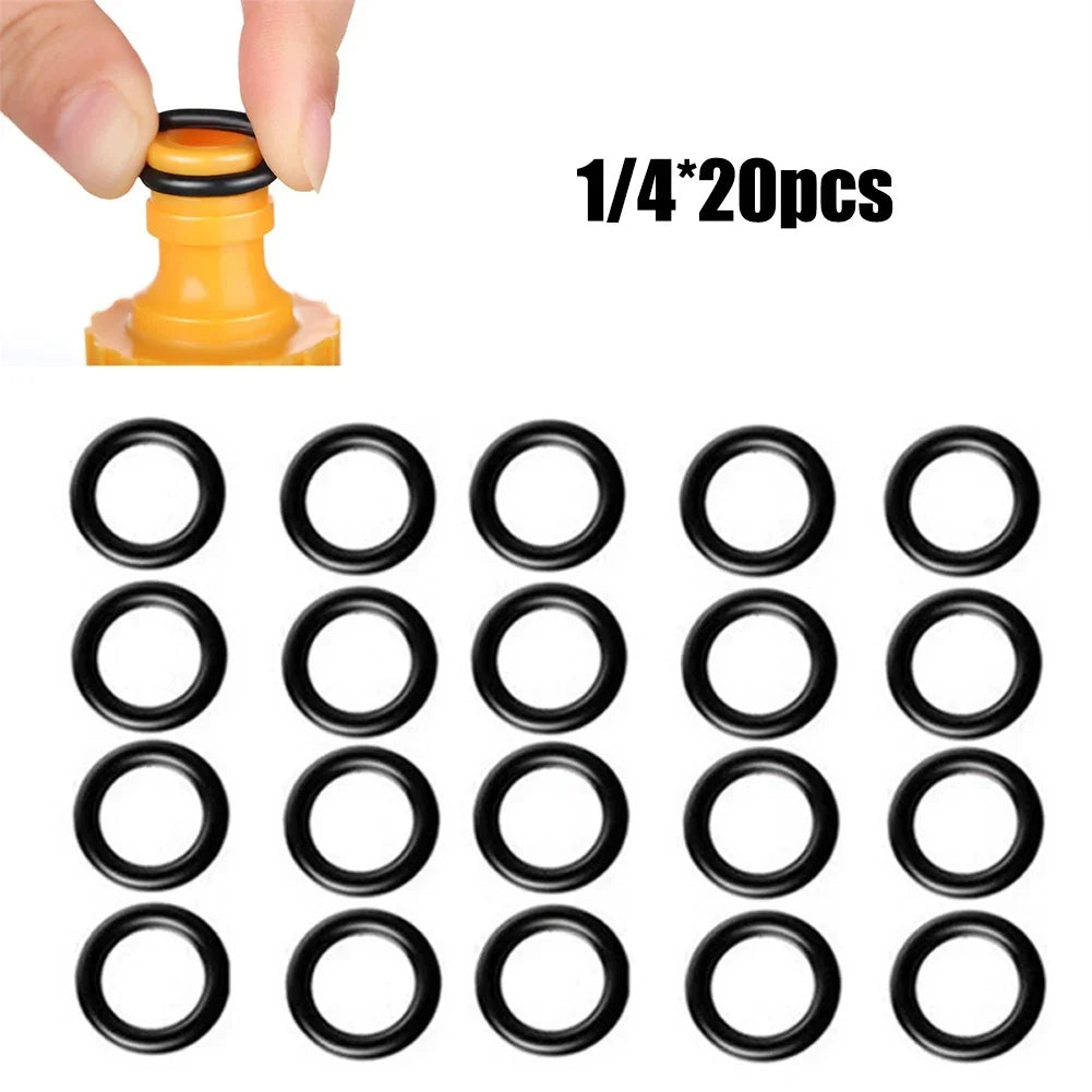 20Pcs 1/4 M22 O-Ring For Pressure Washer Hose Connector Seal Quick Disconnect Durable Rubber Accessories Garden Tools Part