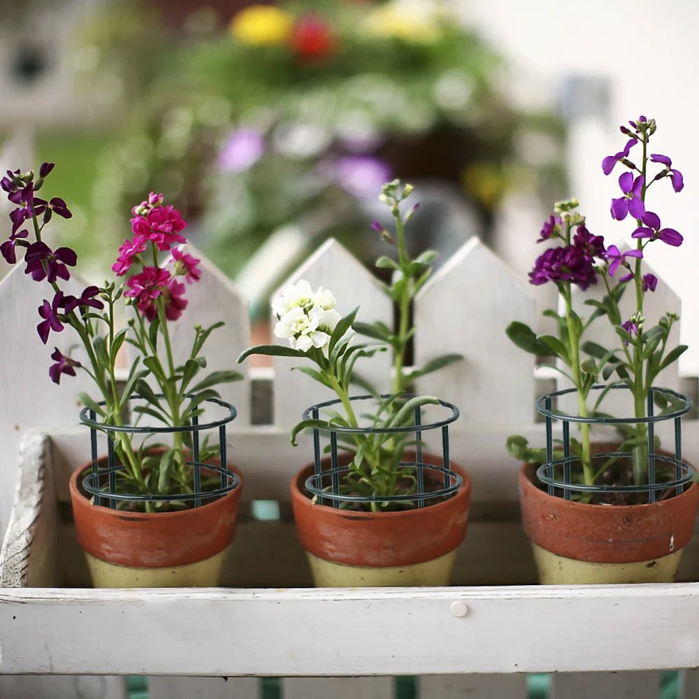 1/2/4/6/8/16Pcs Plastic Support Pile Stand Plant Support Pile for Flowers Greenhouses Arrangement Fixing Rod Holder Garden Tools
