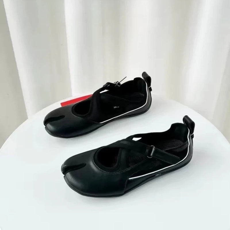 Chaussures plates décontractées Mary Jane à bout croisé pour femme, nouvelle collection 2026, polyvalentes