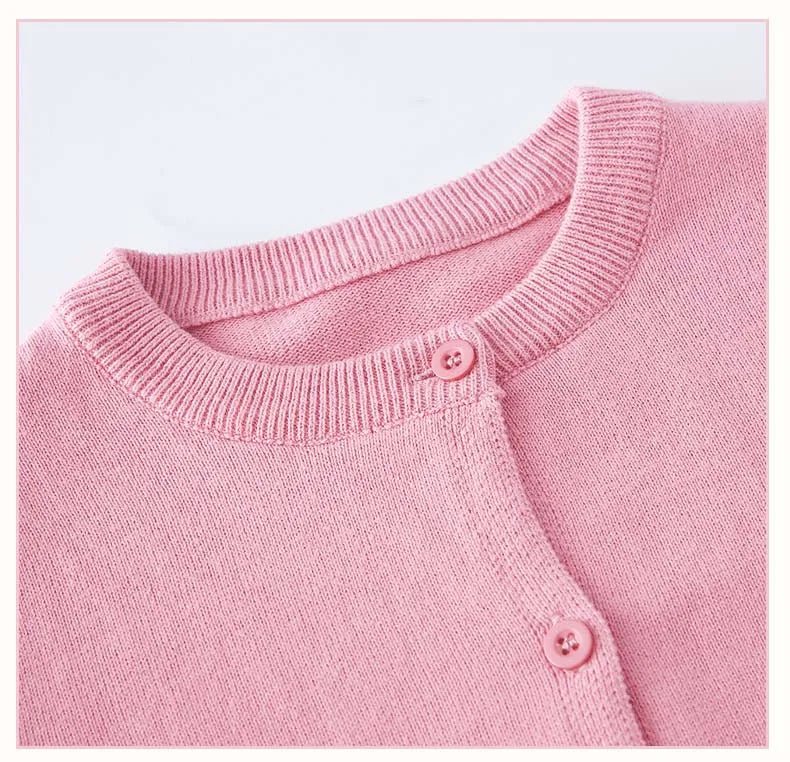 1-9Years Solid Color Baby Cardigan Boy Girl Newborn 9 to 12 18 Months Cotton Unisex Kids Knitted Cardigans Coat Children Clothes
