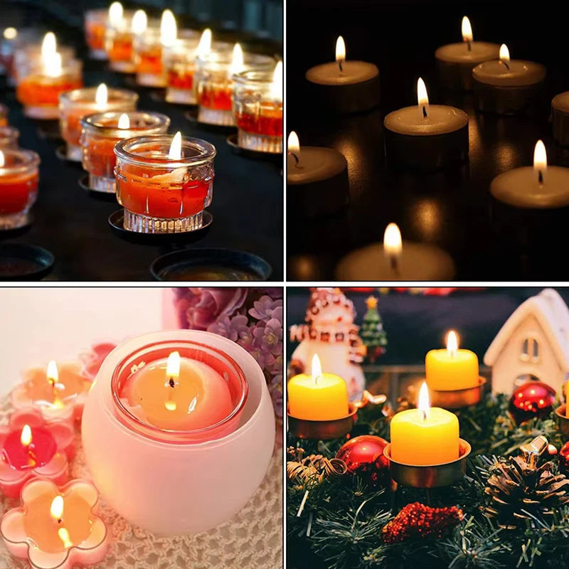100pc Candle Wick Stickers Adhesive Heat Resistance Foam Double-sided Tape for Wax Fixed Base Holder Stand Candle Making Supplie