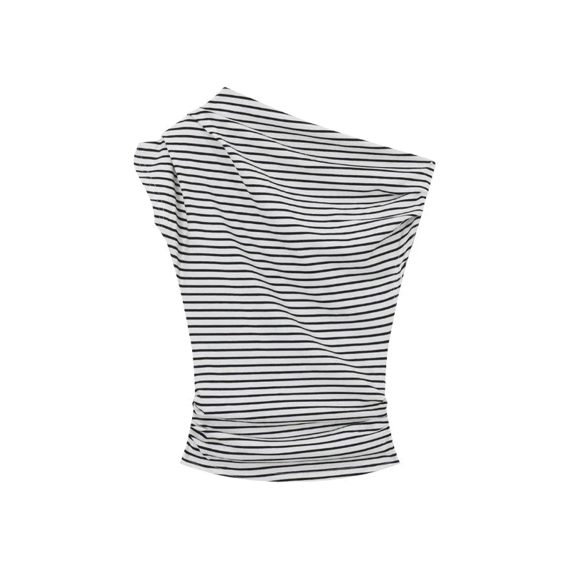 2026 Summer Striped Sexy T-shirt Women Slim Skinny Short Sleeve Y2K Korean Fashion Japanese Tee Shirt Woman Crop Tops Clothes