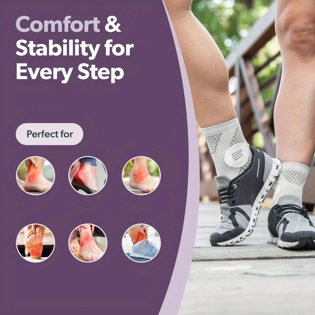 Chaussettes de Compression Fasciite Plantaire & Tendinite Achille – Soulagement Talon & Gonflement