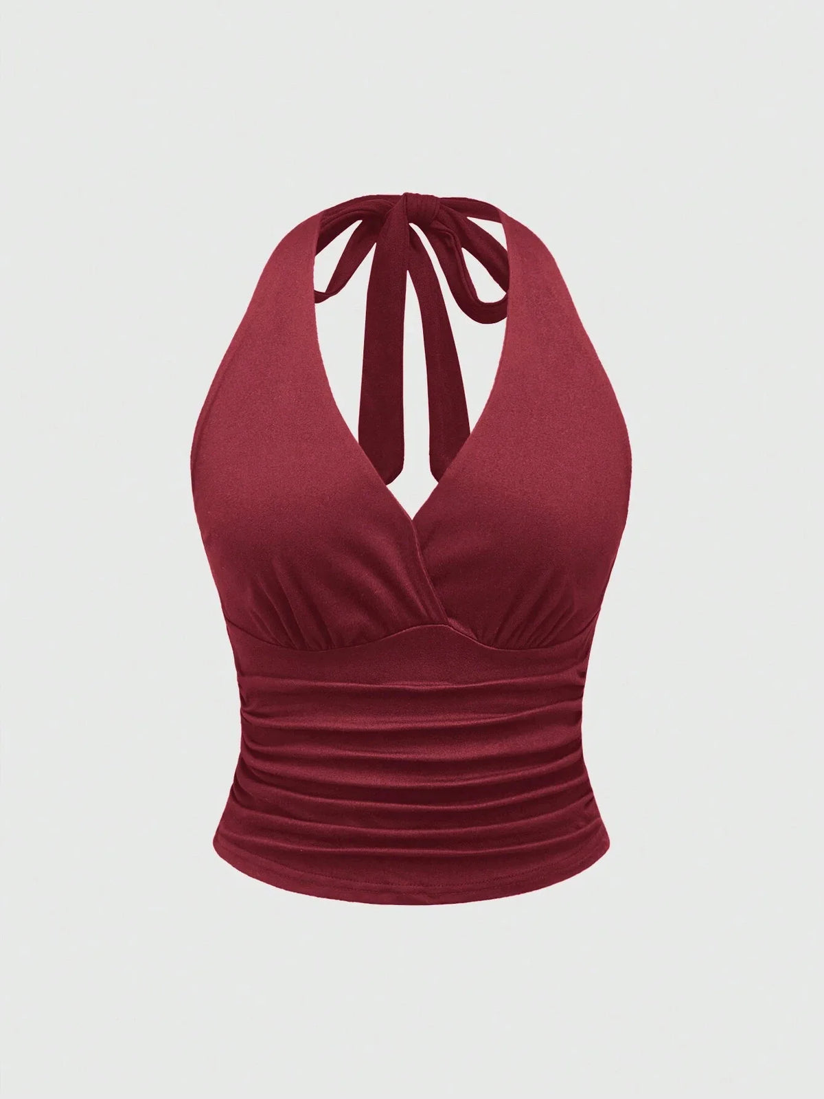 Top sans manches décontracté pour femmes, imprimé léopard rétro, dos nu, col halter, sexy, dos nu, à lacets, Ropa Para Mujer