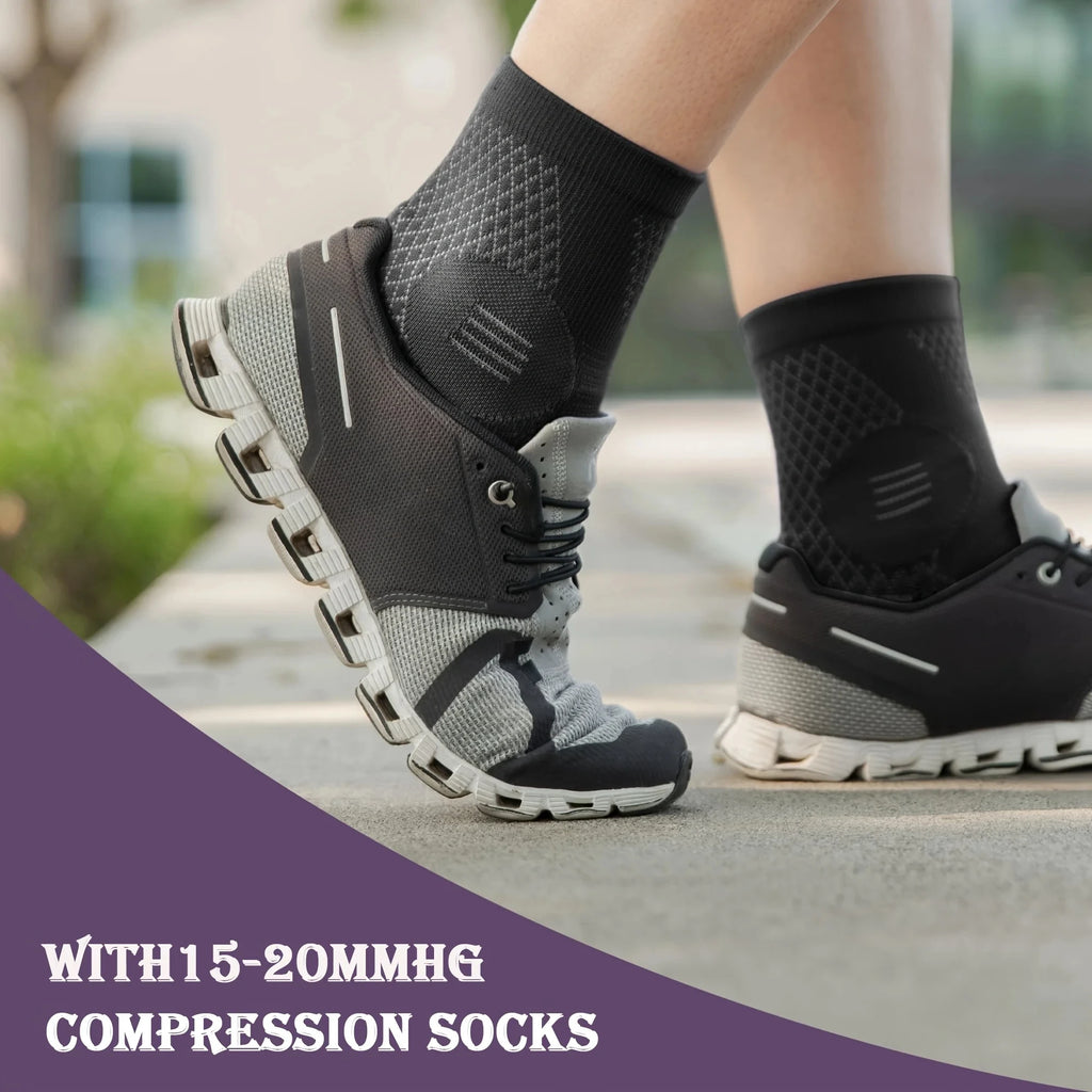 Chaussettes de Compression Fasciite Plantaire & Tendinite Achille – Soulagement Talon & Gonflement