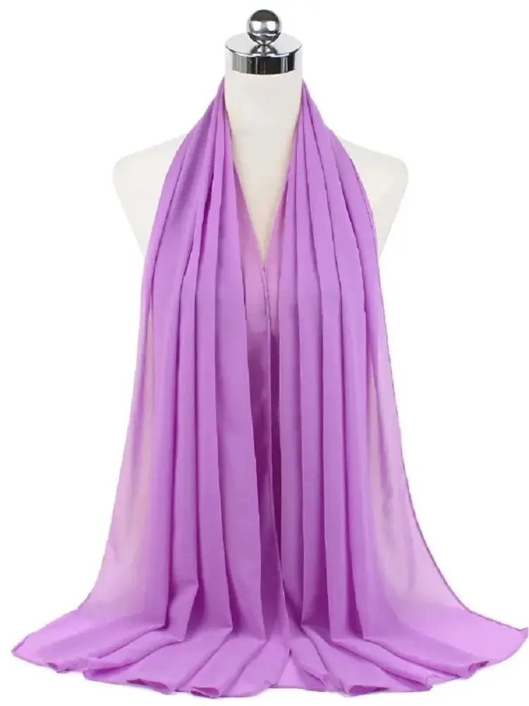 New Fashion Women Solid Chiffon Headscarf Ready To Wear Instant Hijab Scarf Muslim Shawl Islamic Hijabs Arab Wrap Head Scarves