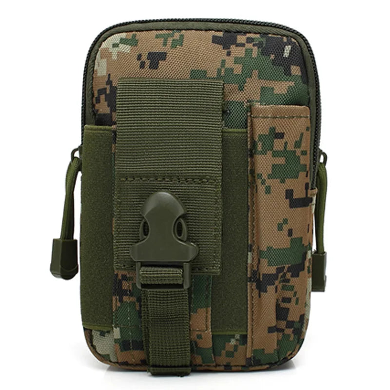 Mobile Phone Case Pouch Waist Bag Waterproof Nylon Multifunction Casual Men Waist Pack Male Small Bag