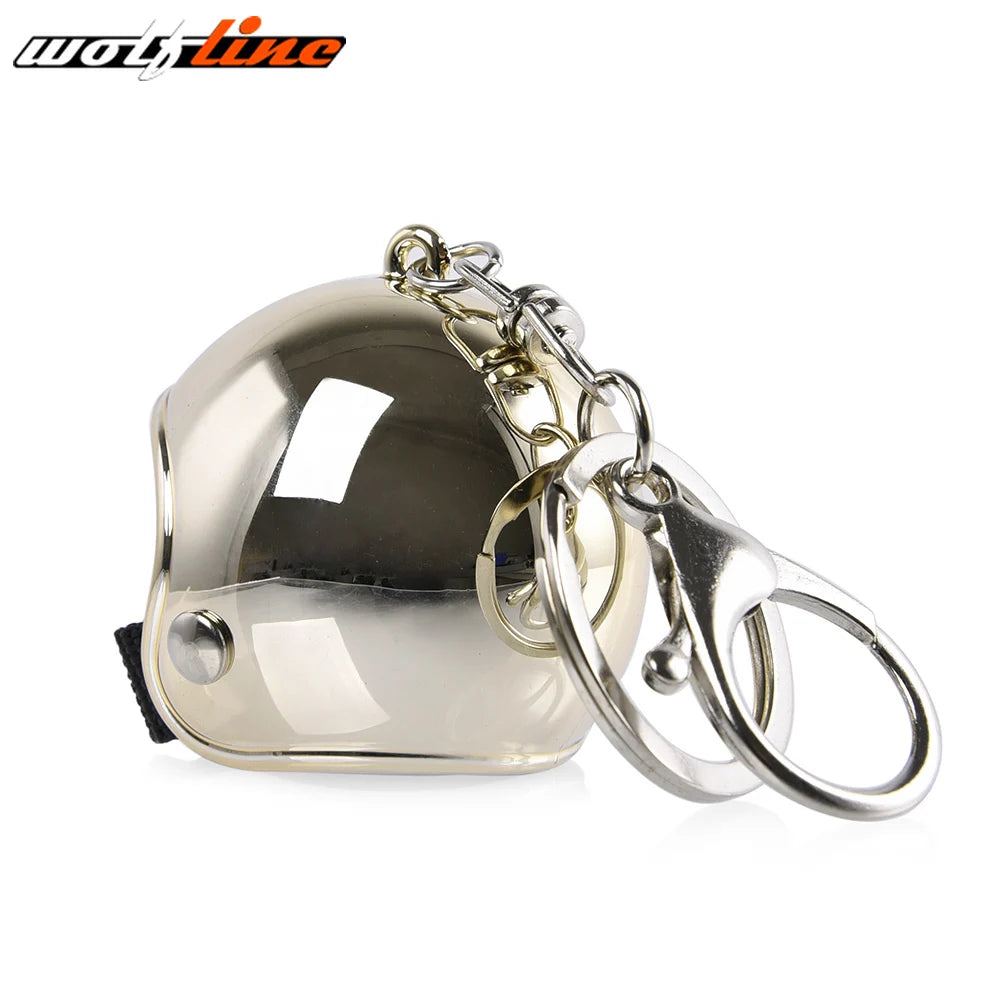 WOLFLINE Motorcycle Key Chain Helmet Keyring Motorbike Universal Accessories For Kawasaki Yamaha BMW Honda Benelli Harley Ducati