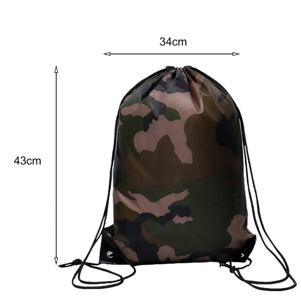 Sac à Dos Camouflage Léger à Cordon – Gym, Voyage, Camping & Randonnée | 43x34cm