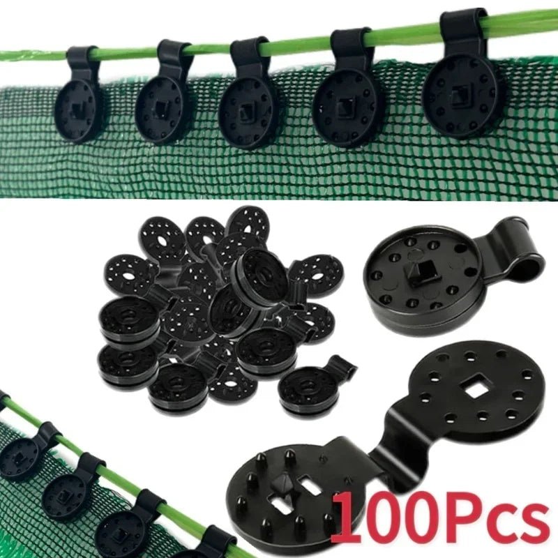 Pinces Plastique pour Filet d'Ombrage & Auvent – Lot de 5 à 100 pcs | Jardin & Camping