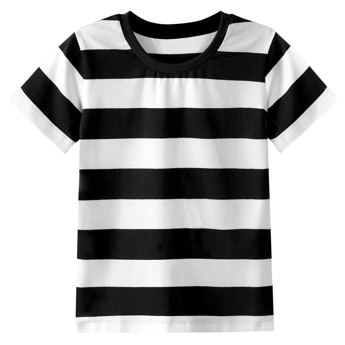 Kids Striped Tshirt Toddler T-shirt Boys Girls Cotton Short Sleeve Tops Children Summer Casual Tee Halloween Carnival Daily Wear
