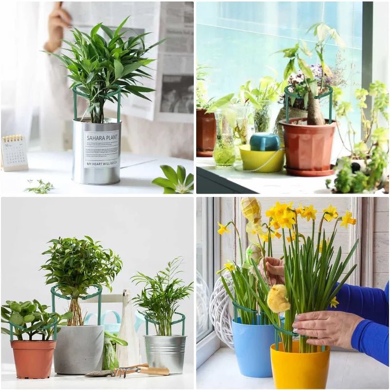 1/2/4/6/8/16Pcs Plastic Support Pile Stand Plant Support Pile for Flowers Greenhouses Arrangement Fixing Rod Holder Garden Tools