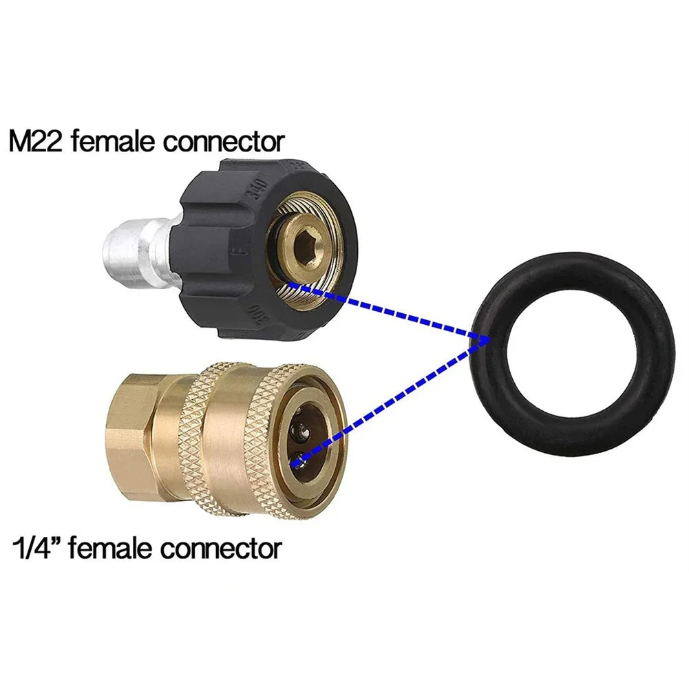 20Pcs 1/4 M22 O-Ring For Pressure Washer Hose Connector Seal Quick Disconnect Durable Rubber Accessories Garden Tools Part