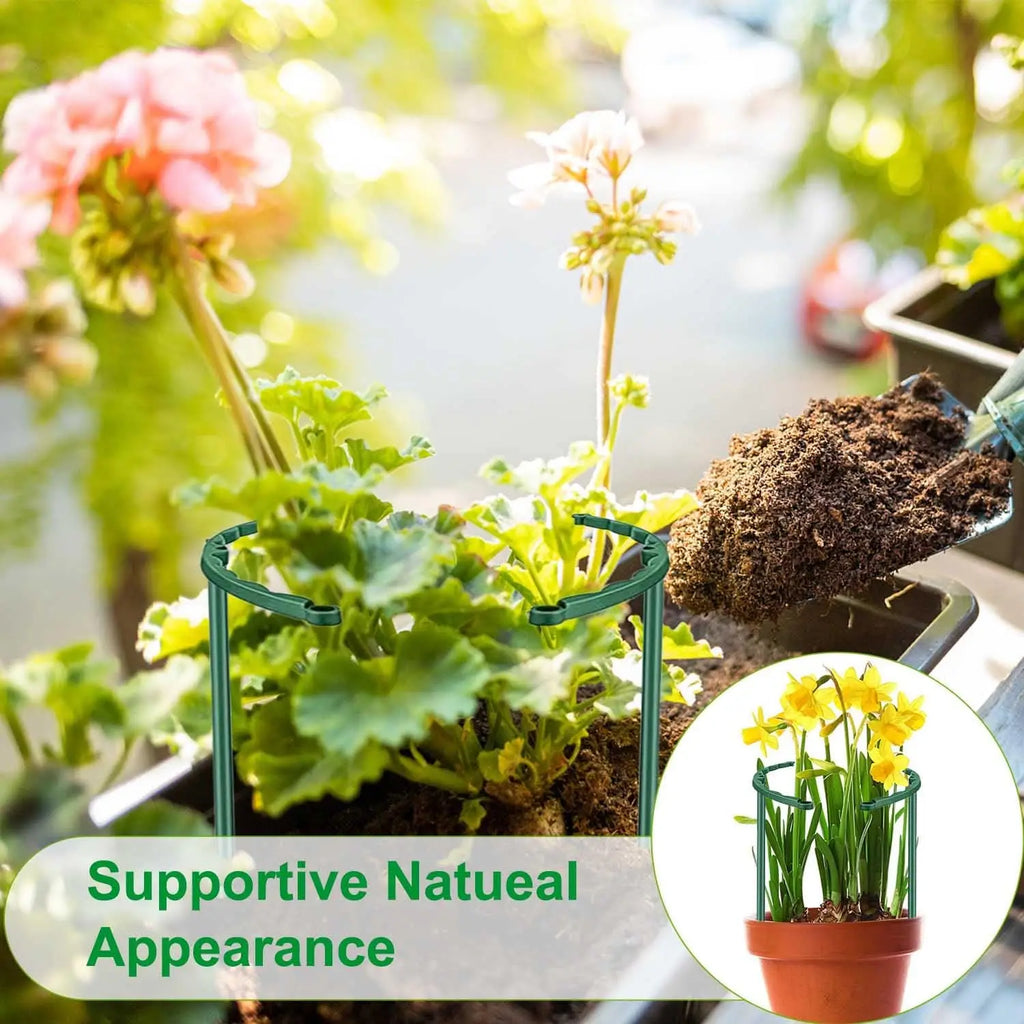 1/2/4/6/8/16Pcs Plastic Support Pile Stand Plant Support Pile for Flowers Greenhouses Arrangement Fixing Rod Holder Garden Tools