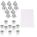 Set 10 Faux Piercings Autocollants – Nez, Lèvres, Sourcils | Bijou Corps Sans Percement
