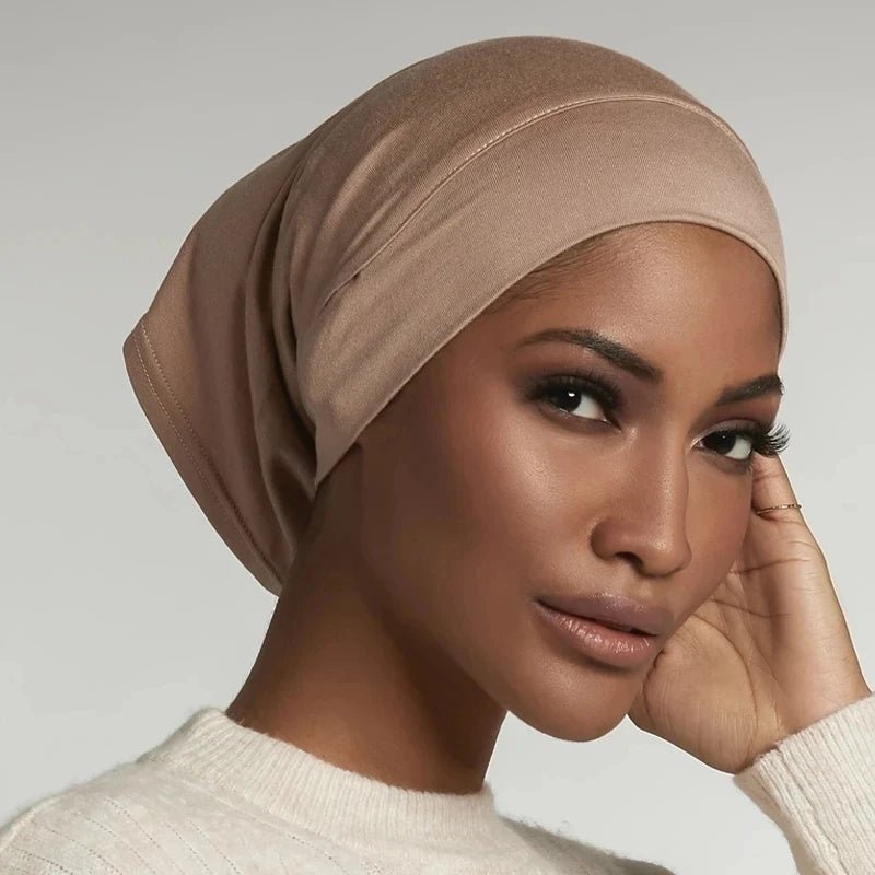 Cotton Modal Inner Hijab Undercap Muslim Turban Islam Underscarf Hijab Bonnet Soft Stretch Hijabs Tube Cap Turbante Mujer Hat