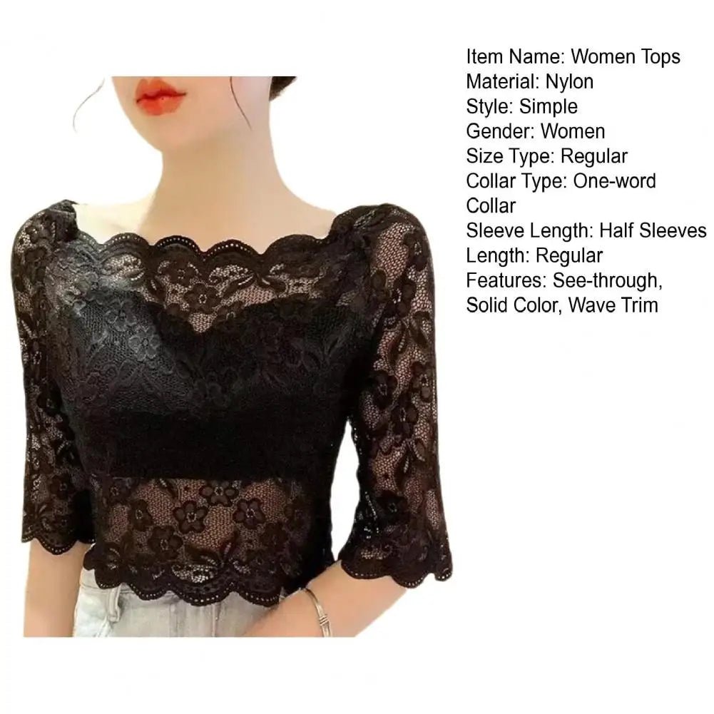 Women Detachable Fake Collar Half Shirt Blouse Sweet Crochet Floral Lace Collars Wedding Dress Neck Cover Summer Elegant