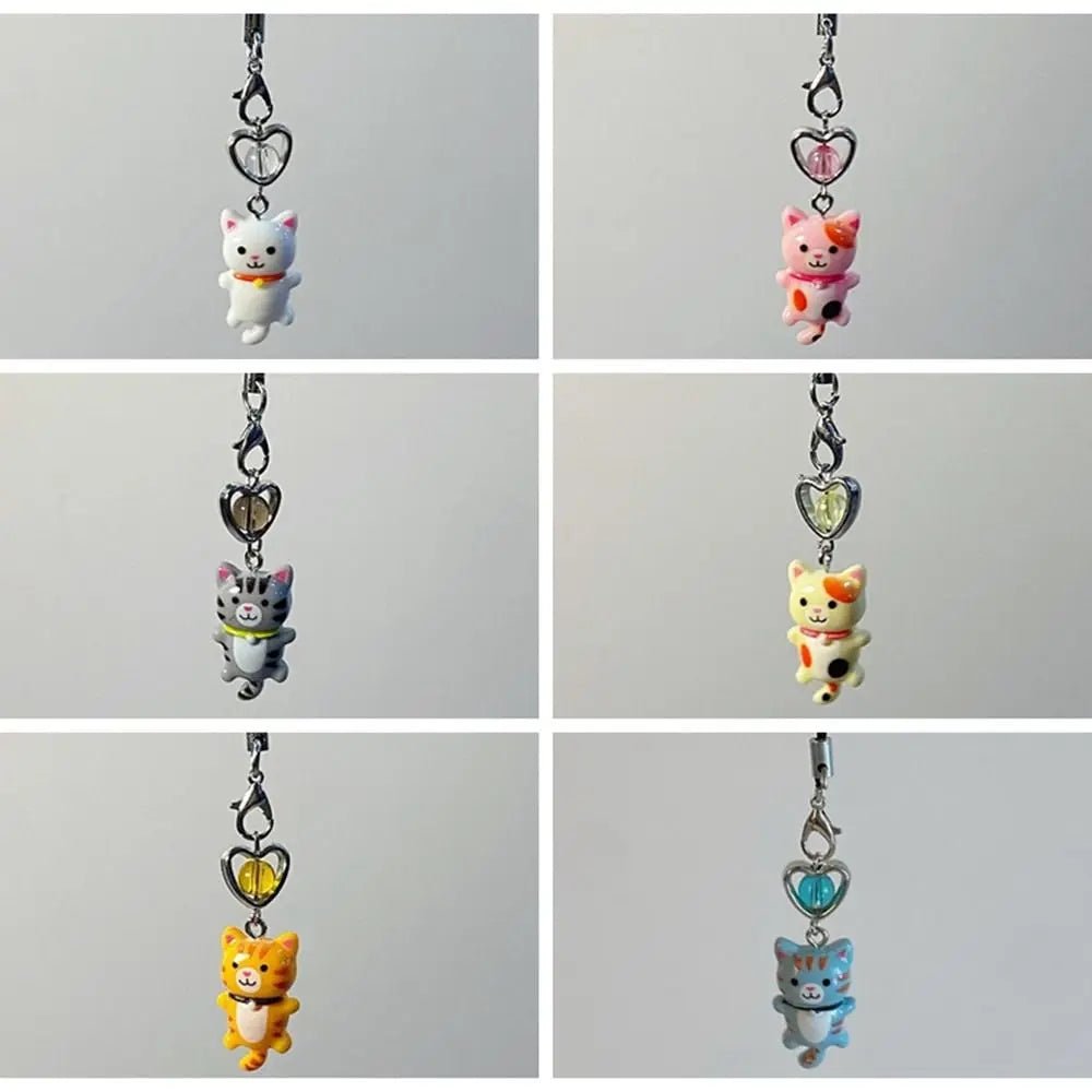 Pendentif Chat Porte-Clé Téléphone & Sac – Charm Anti-Perte Y2K Unisexe