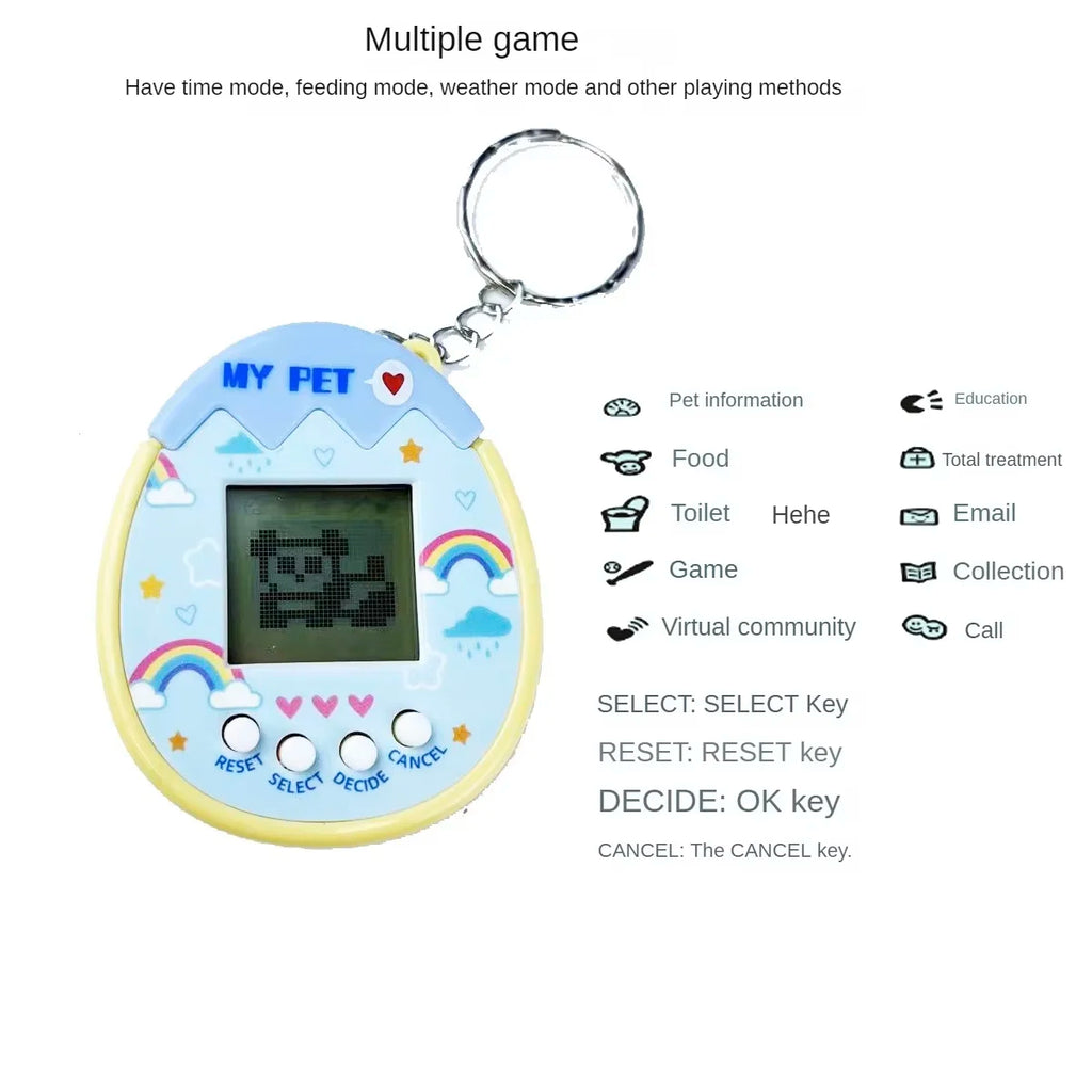 1PC Electronic Pets Virtual Nostalgic 168 Pets In One Virtual Cyber Digital Pet Toys Funny Pet Play Toys ﻿