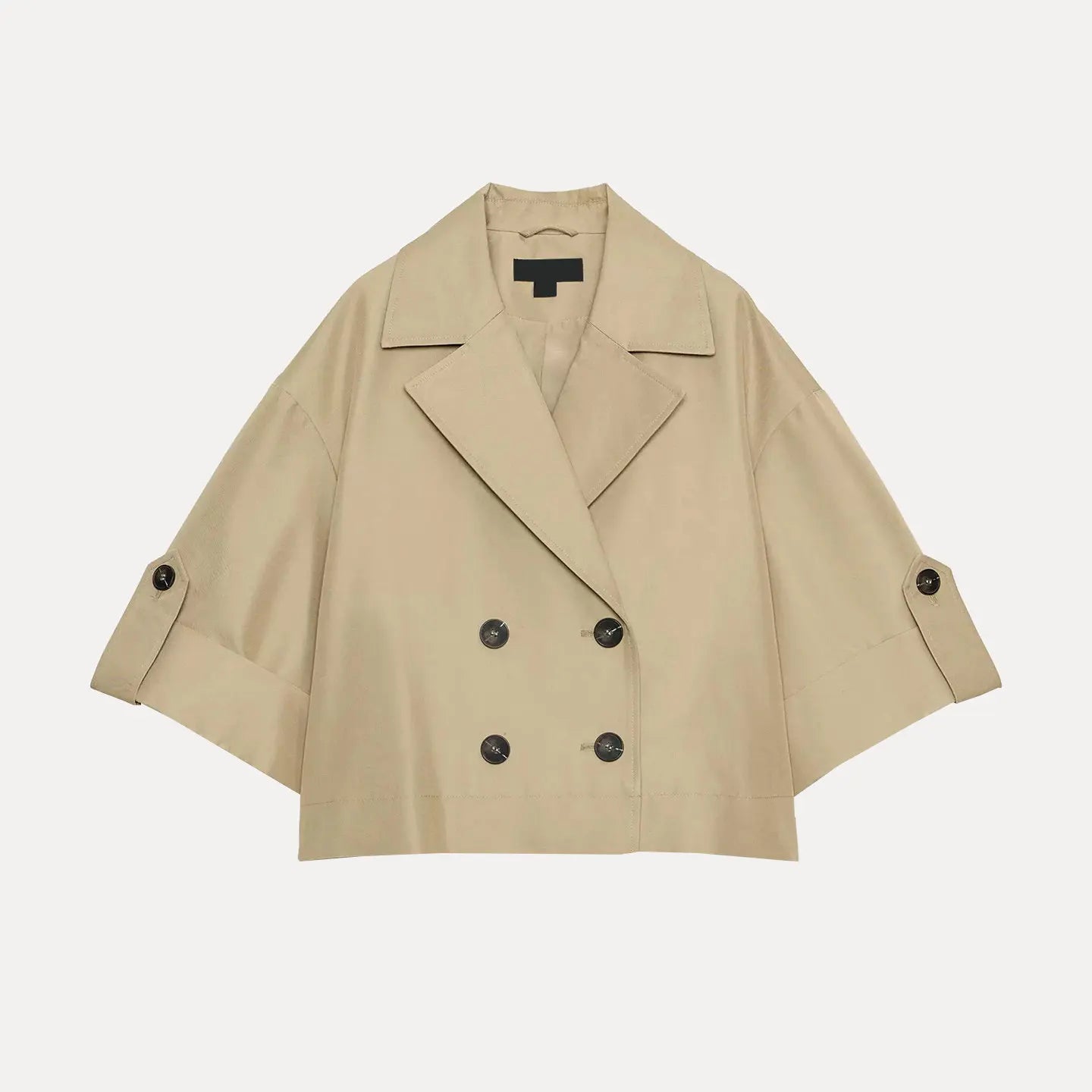 Women's Short Sleeve Double Breasted Jacket Casual Style Standard Fit Other Material 100% Summer 2026 New Arrival from China