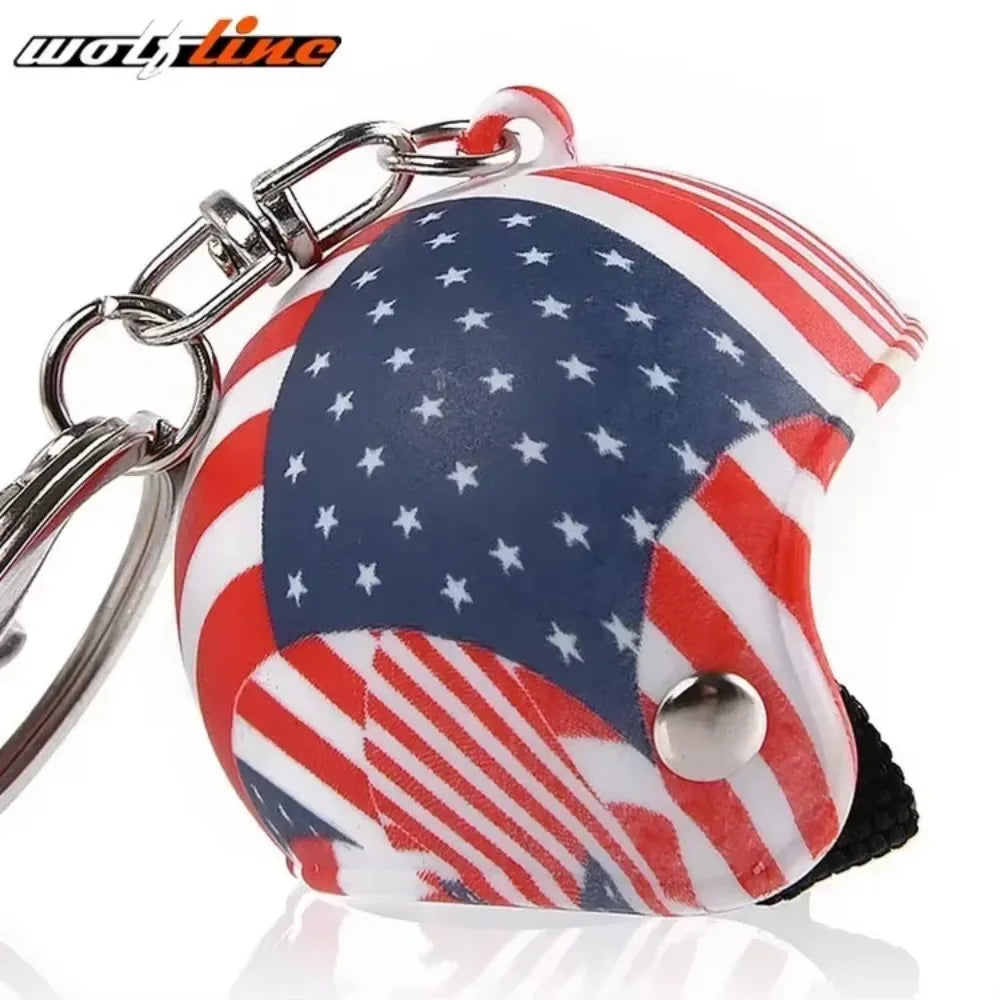 WOLFLINE Motorcycle Key Chain Helmet Keyring Motorbike Universal Accessories For Kawasaki Yamaha BMW Honda Benelli Harley Ducati