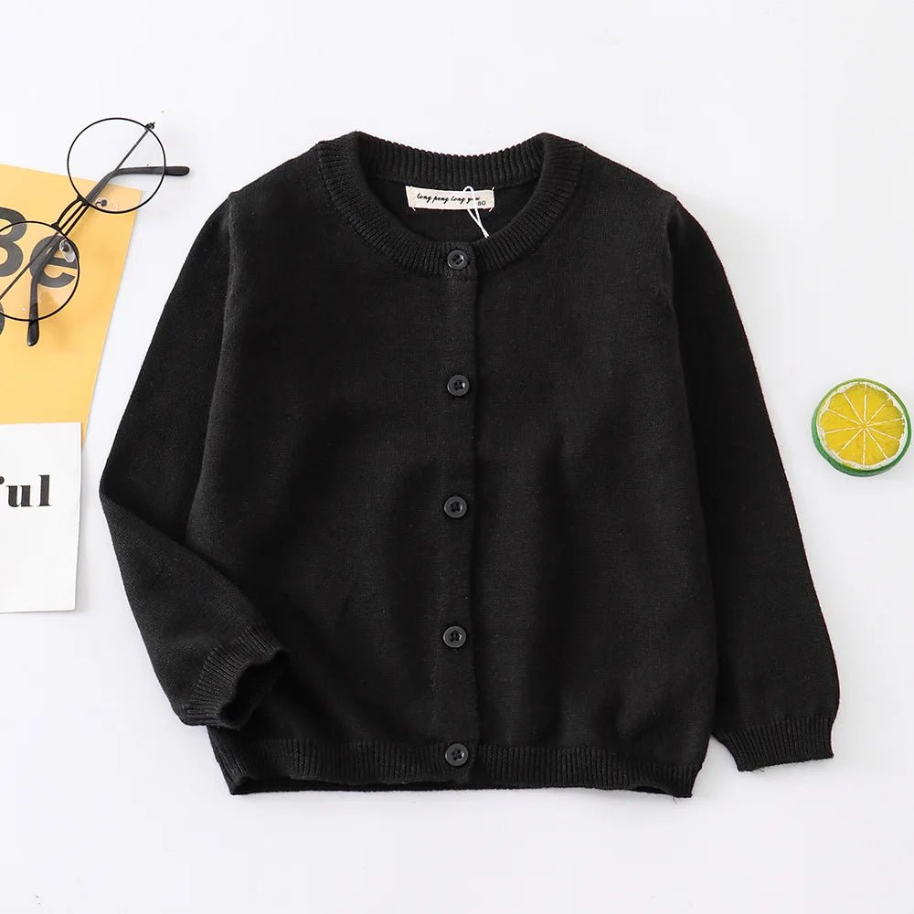 1-9Years Solid Color Baby Cardigan Boy Girl Newborn 9 to 12 18 Months Cotton Unisex Kids Knitted Cardigans Coat Children Clothes