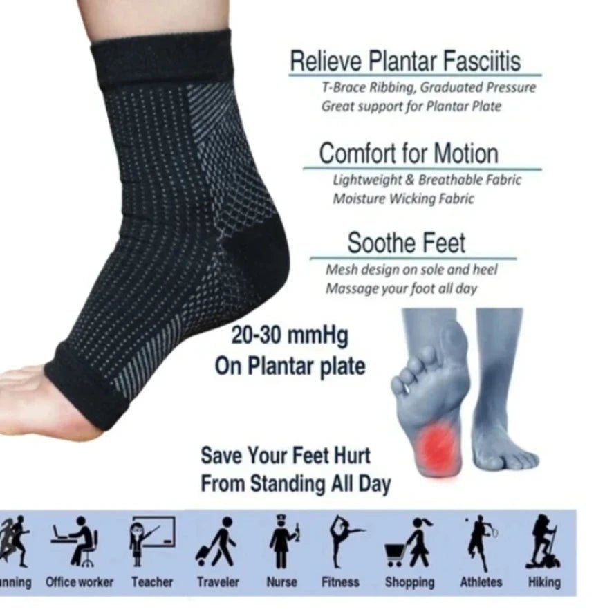 1 pair Neuropathy socks, Ankle brace Socks and Tendonitis compression socks For Pain Relief, Ankle compression sleeve for swelling