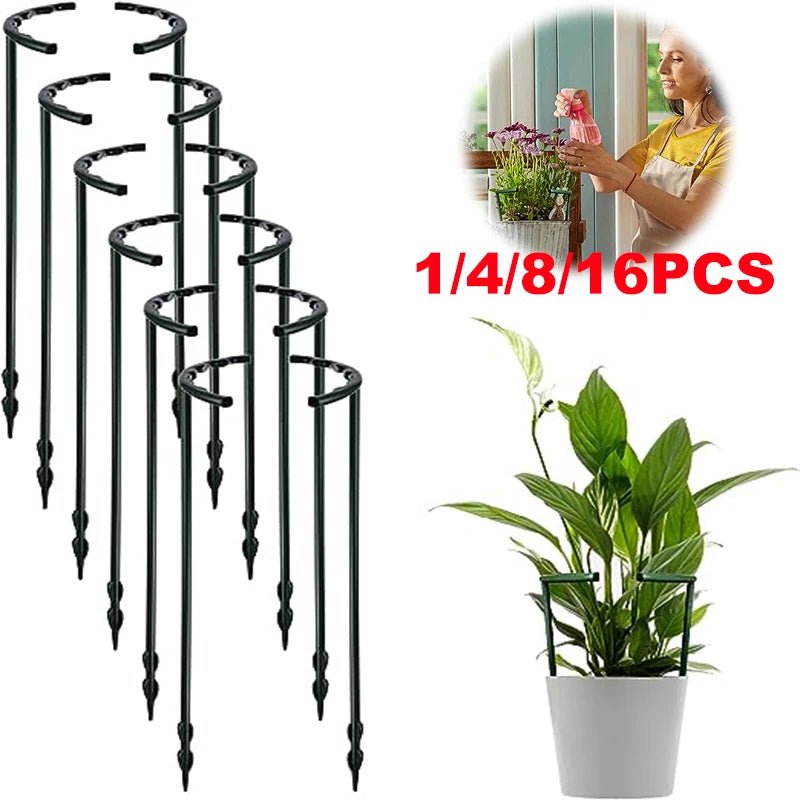 1/2/4/6/8/16Pcs Plastic Support Stake Plant Support Stake for Flowers Greenhouses Arrangement Fixing Rod Holder Garden Tools