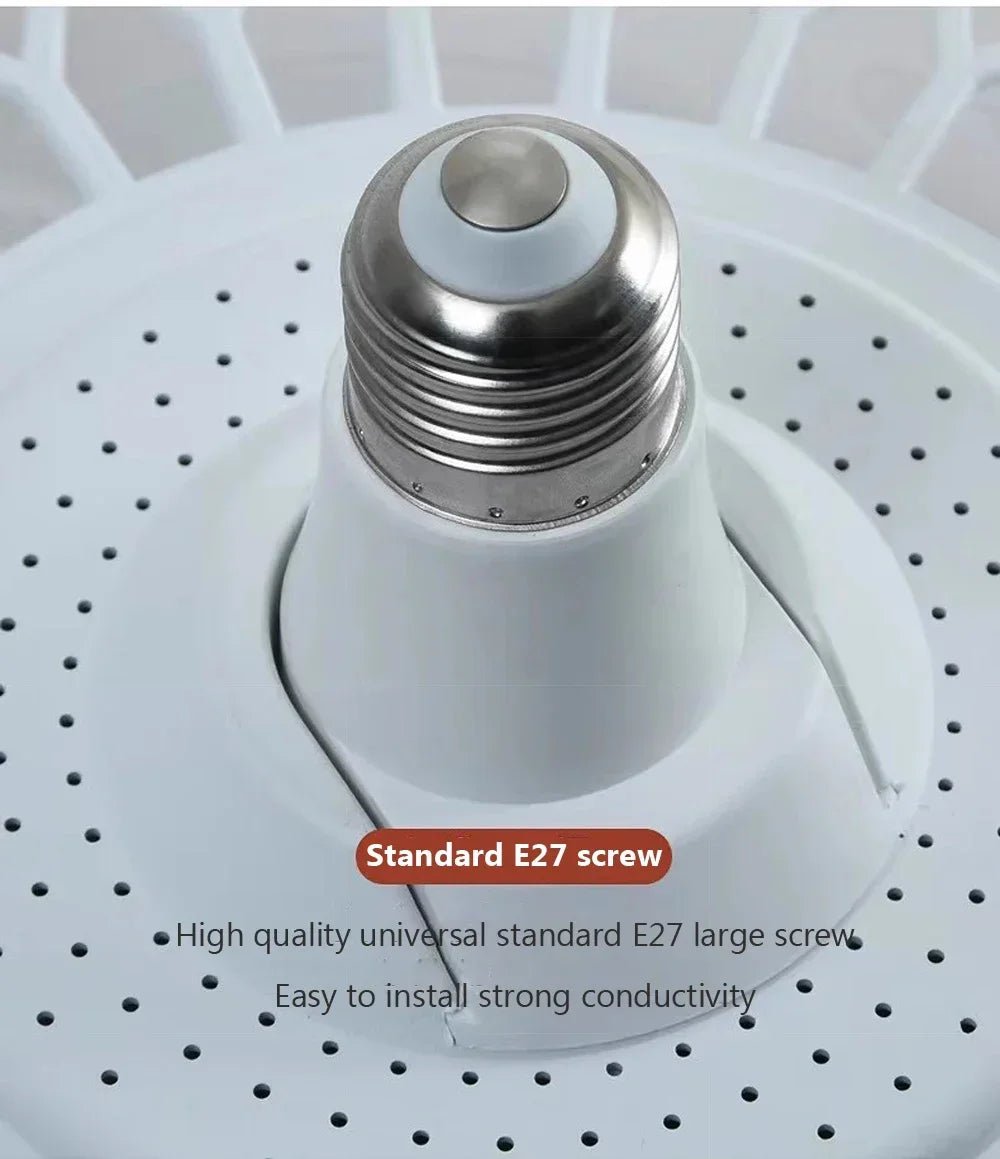 Ventilateur Plafonnier LED avec Télécommande E27 – 4 Vitesses, 360° | Cuisine & Maison