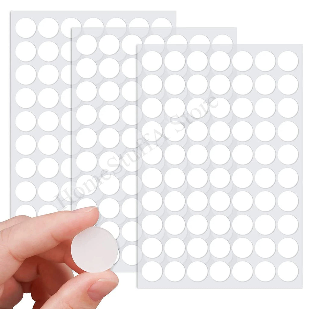 50 dot 1/1.5/2cm Adhesive Double Sided Tape Stickers Removable Round Sticky Tack No Trace Small Stickers for Festival Decoration
