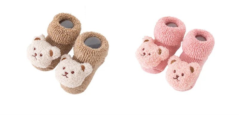 Winter Thicken Wool Newborn Baby Socks Warm Plush Loop Cotton Boy Girl Kid Toddler Socken Cartoon Animal Children Floor Stocking