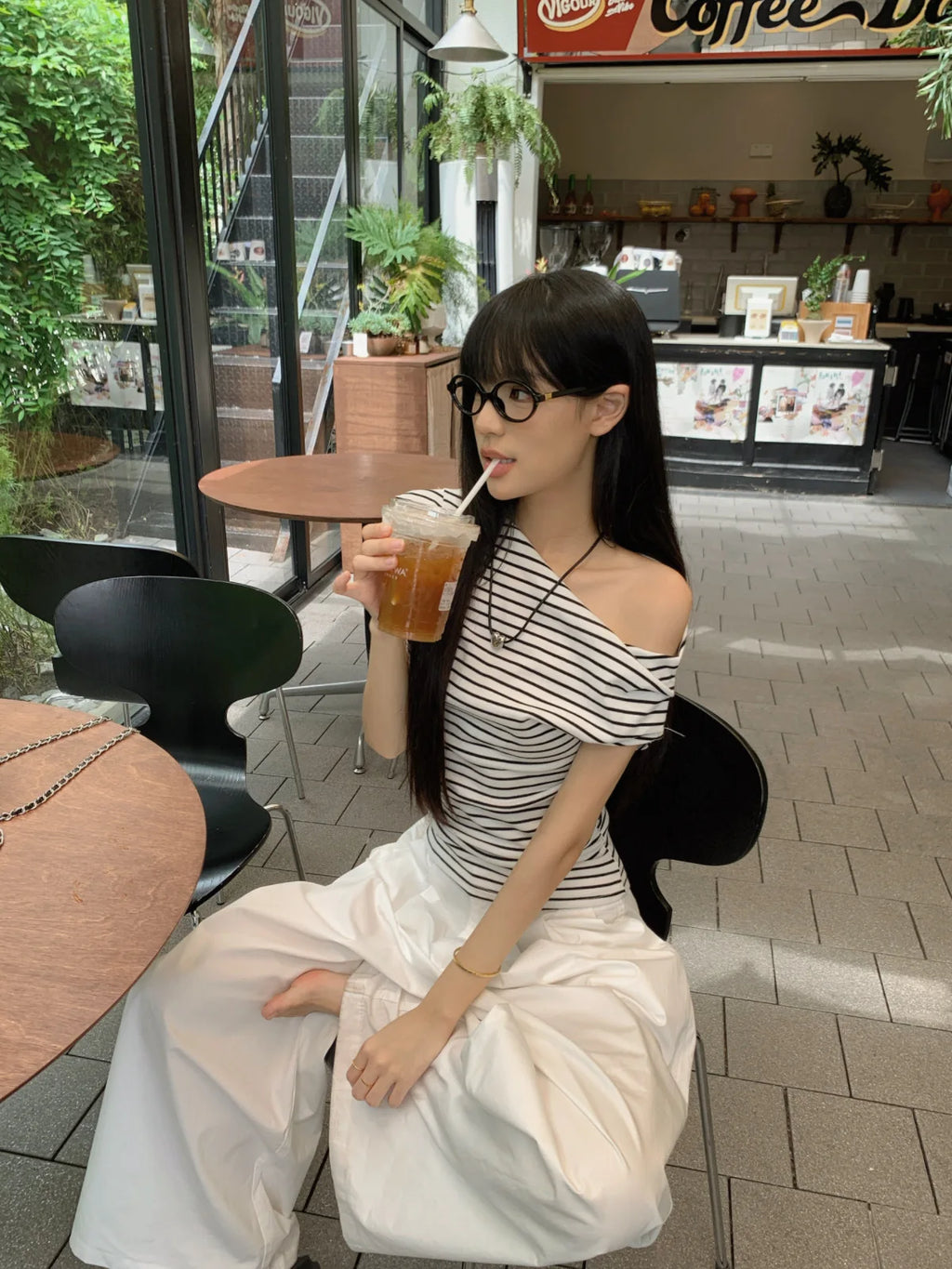 2026 Summer Striped Sexy T-shirt Women Slim Skinny Short Sleeve Y2K Korean Fashion Japanese Tee Shirt Woman Crop Tops Clothes