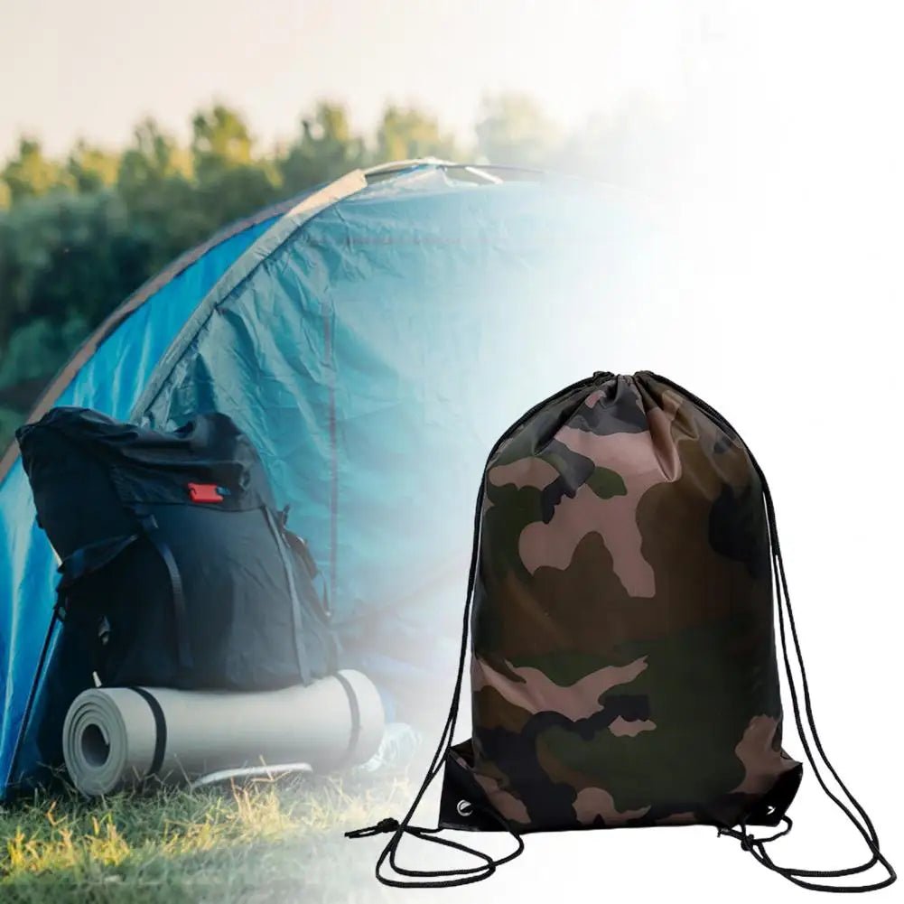 Sac à Dos Camouflage Léger à Cordon – Gym, Voyage, Camping & Randonnée | 43x34cm