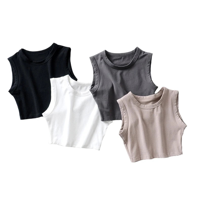 summer vintage white crop tops women biker black punk sexy tank top korean streetwear cropped sleeveless top feminino