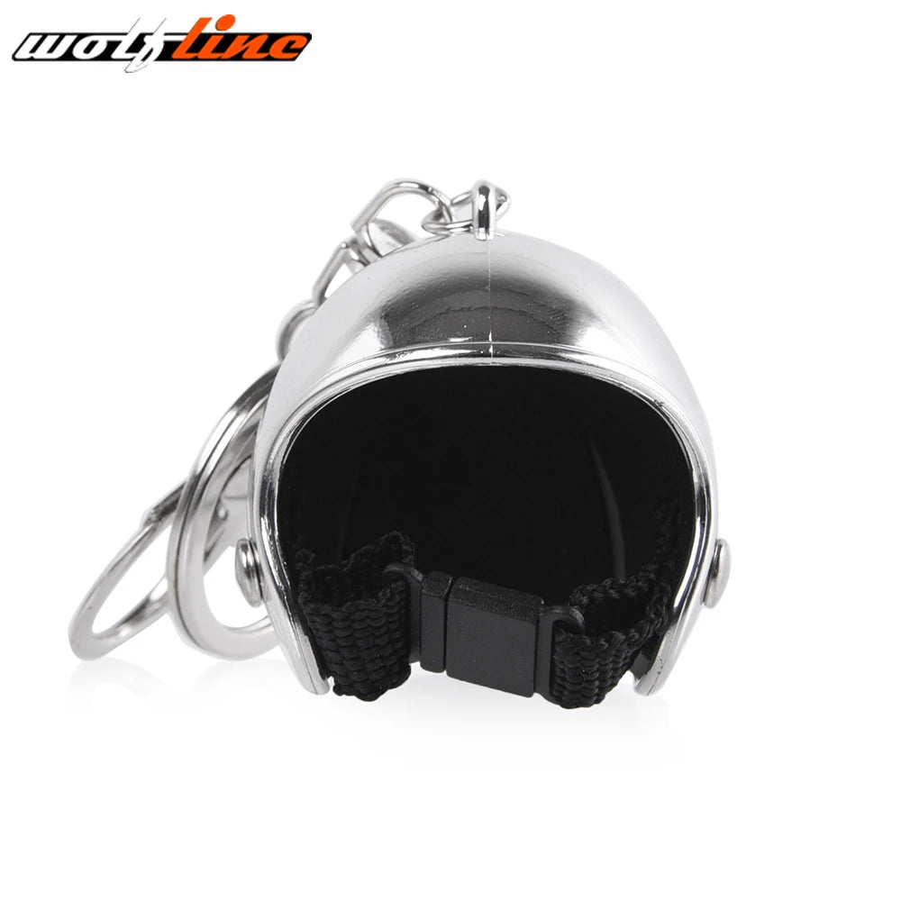 WOLFLINE Motorcycle Key Chain Helmet Keyring Motorbike Universal Accessories For Kawasaki Yamaha BMW Honda Benelli Harley Ducati