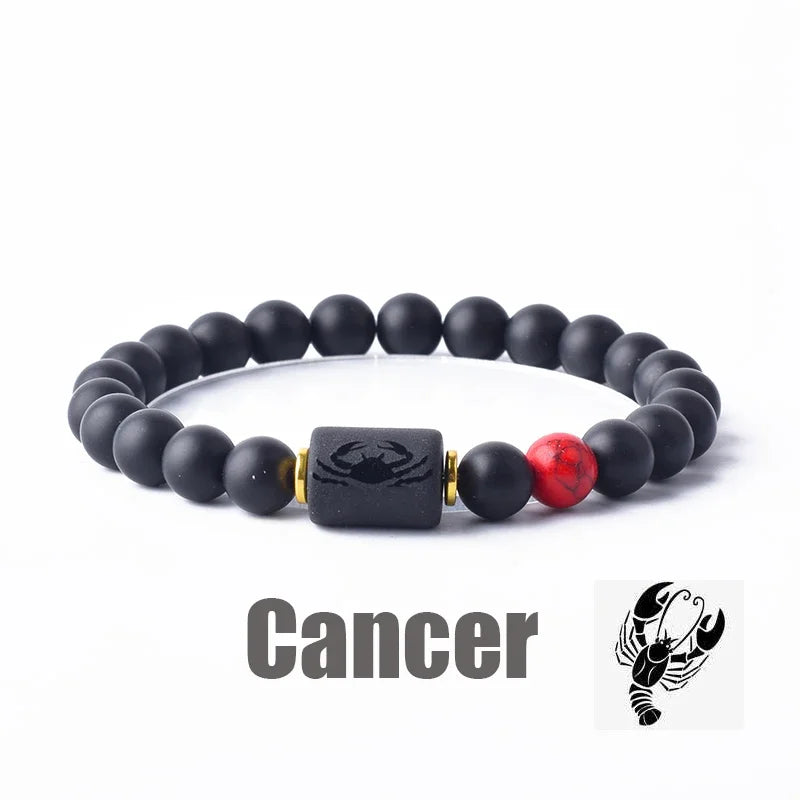 12 Constellation Bracelet Homme Zodiac Bangles Men Cancer Virgo Leo Libra Bracelet for Women Men Gift