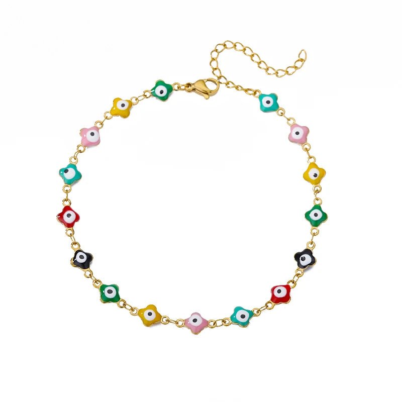 Chunky Figaro Chain Anklets For Women Punk Stainless Steel Gold Color Figaro Chain 21+10cm Anklet Chain Summer Jewelry Gift
