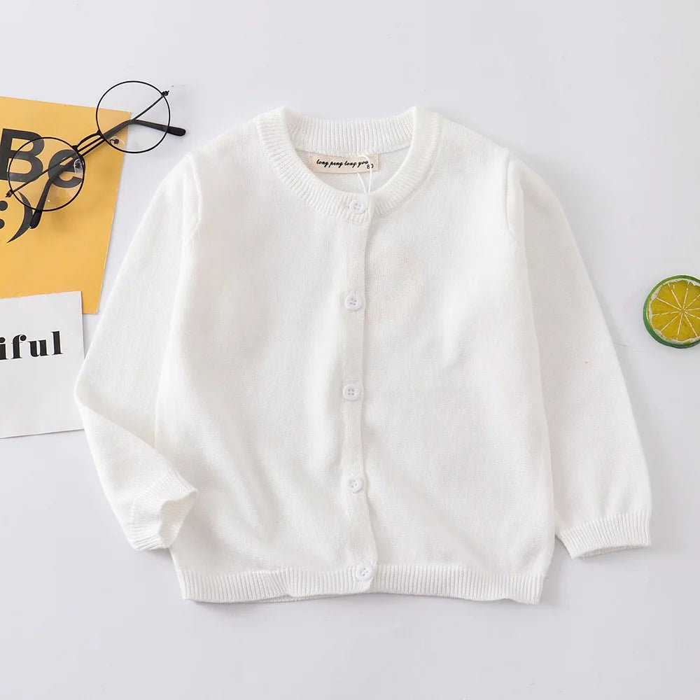1-9Years Solid Color Baby Cardigan Boy Girl Newborn 9 to 12 18 Months Cotton Unisex Kids Knitted Cardigans Coat Children Clothes